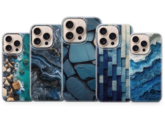 Ocean Wave Phone Cover Blue Themed Phone Case for iPhone 17 Pro Max, 16e, 15, 14, 13 & Samsung S26 Ultra,S25 FE, A57,A56, Pixel 10, 9A