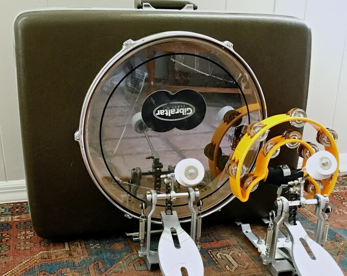 Suitcase Drum Set, the Hobo Drum Kit Large Samsonite Suitcase Etsy