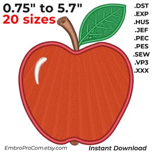 Appelborduurpatroon, mini-fruitpatroon, voor de start van het schooljaar (digitale download)