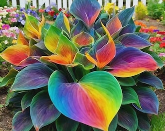 200+ Rainbow Hosta Seeds – Rare Perennial Shade Garden Plant