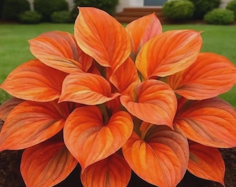 200+ Orange Hosta Seeds – Shade Loving Perennial Garden