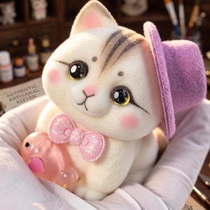 Handmade Taba Squishy Cat | Soft Silicone Fidget Toy | Kawaii Desk Pet  Sensory Stress Relief Toy for Adults & Kids