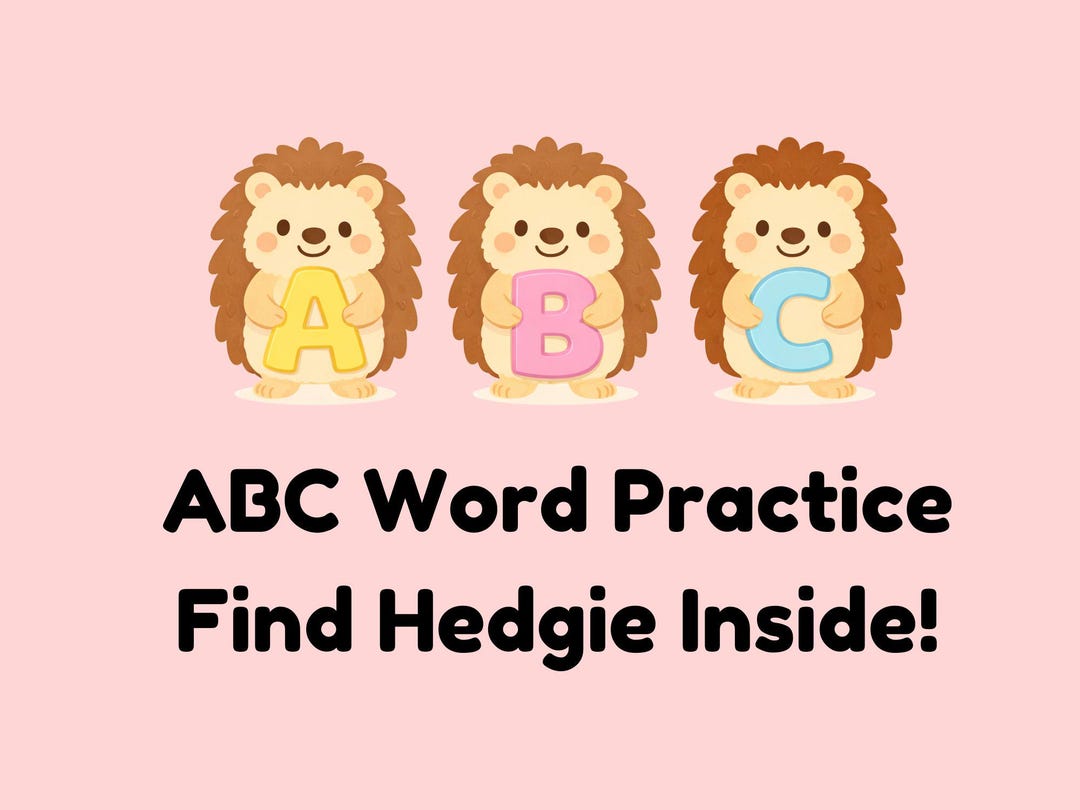 ABC Word Practice Workbook | Preschool Kindergarten Writing (digital ...