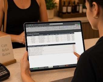 Sistema operativo per attività di massaggiatori/massaggiatrici / Gestione clienti + Pianificazione + Dashboard KPI + Foglio di calcolo per il monitoraggio delle fatture
