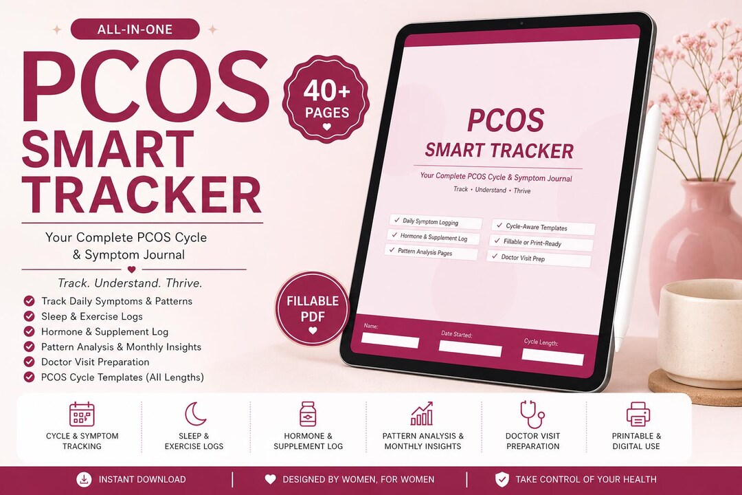 Pcos Planner | Pcos Journal | Pcos Tracker | Pcos Calendar | Period ...