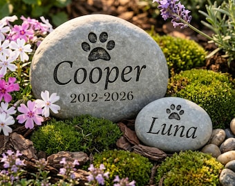 Personalized Memorial Pet Stone, Pet Memorial Grave Marker, Dog Loss Sympathy Gift, Engraved Pet Memorial Gift, Pet Memory Loss Gift