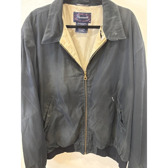 Façonnable, Vintage Faconnable Albert Goldberg Navy Water Resistant Jacket XXL Harrington