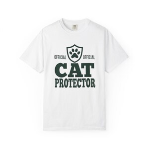 Official Cat Protector T-Shirt – Cat Dad Varsity Shield Tee