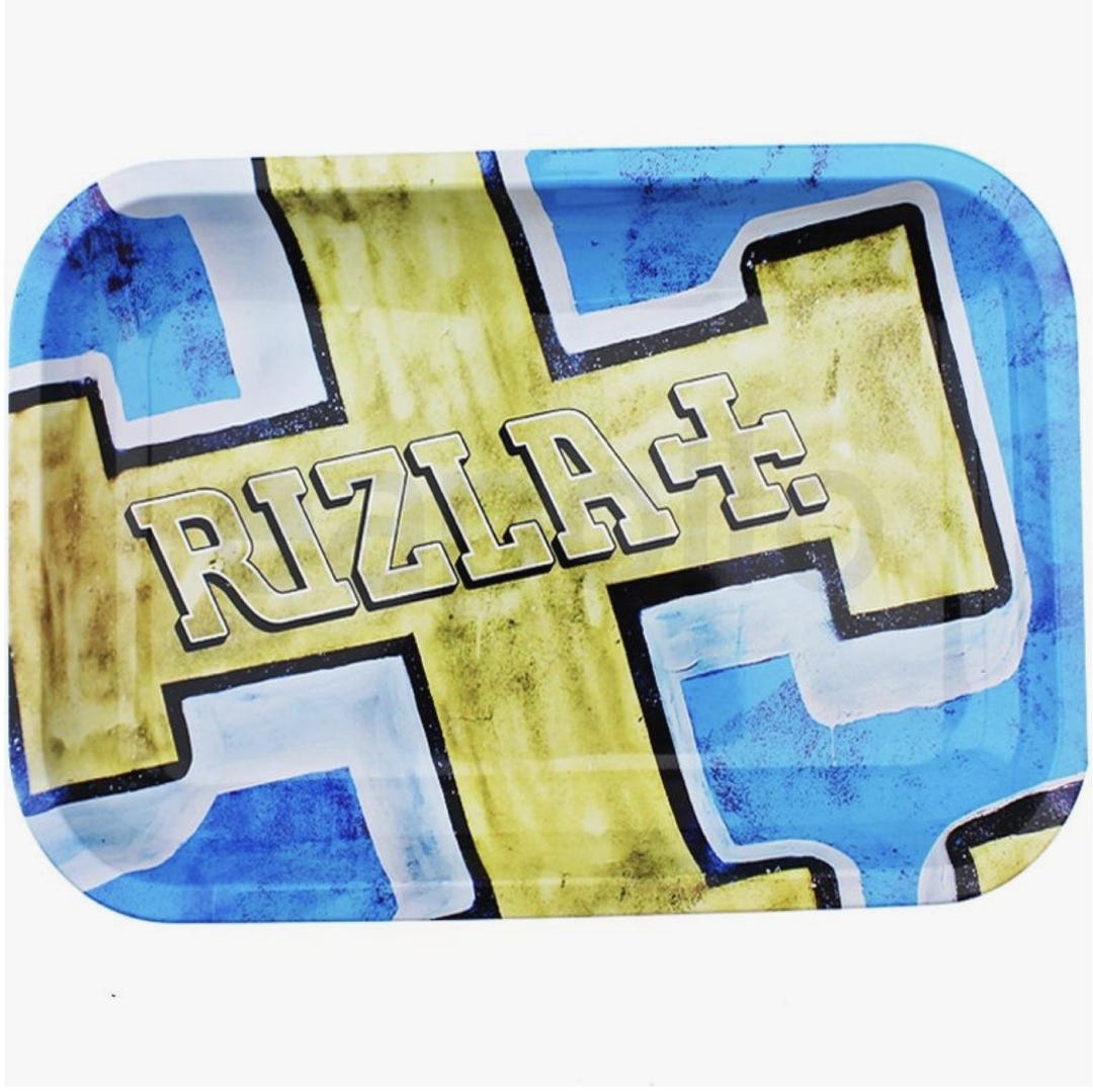 Gold Rizzla Rizla Gold/blue Logo Metal Tray - Etsy UK