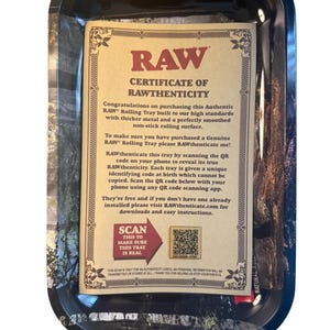RAW Forest Authentic Collectible Rolling Tray image 3