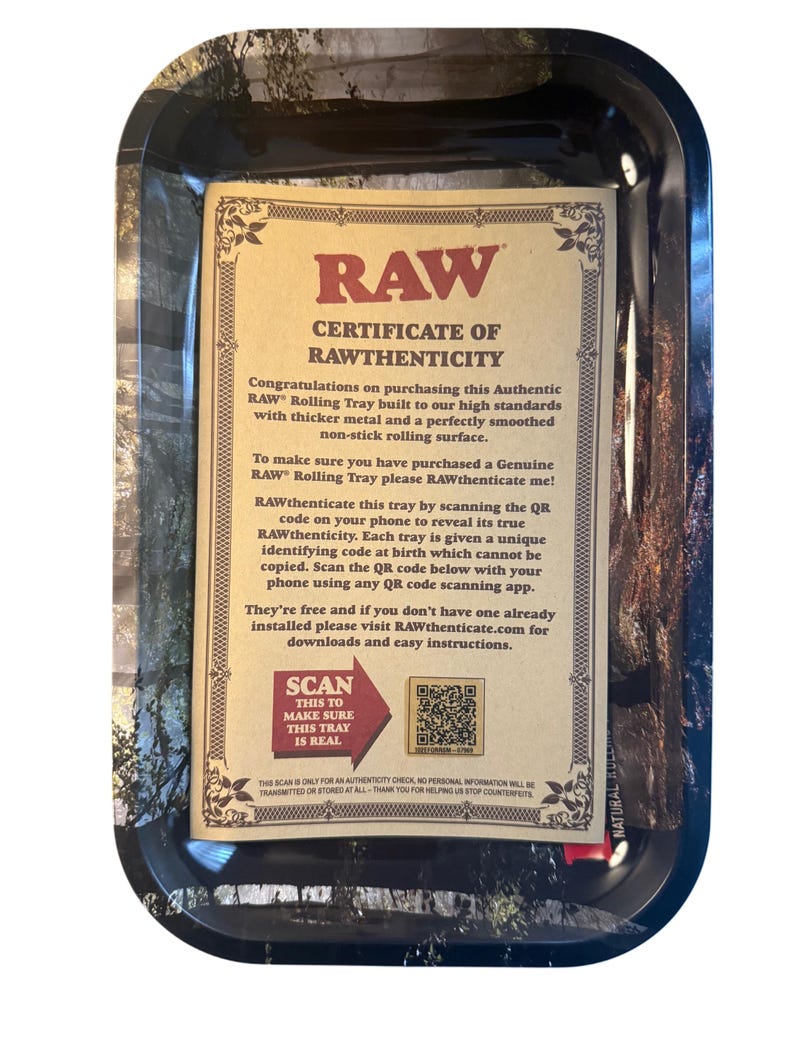 RAW Forest Authentic Collectible Rolling Tray image 3