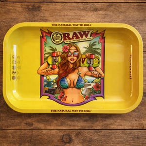 Bandeja para liar RAW "Brazil" Girl auténtica imagen 1