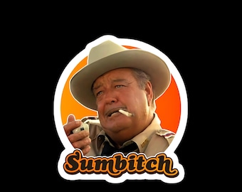 Autocollant mat amusant Smokey et le bandit/autocollant décoratif en vinyle pour ordinateurs portables, gobelets, cahiers/livraison gratuite