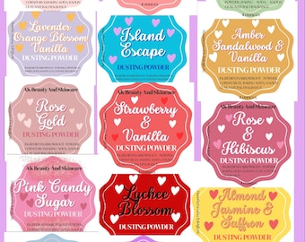 Scented Dusting Powder, Body Powder Soft Silky, Talc-Free