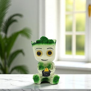 Baby Groot Flower Pot | Unique Succulent Planter | Guardians of the Galaxy Desk Decor | Marvel Fan Gift