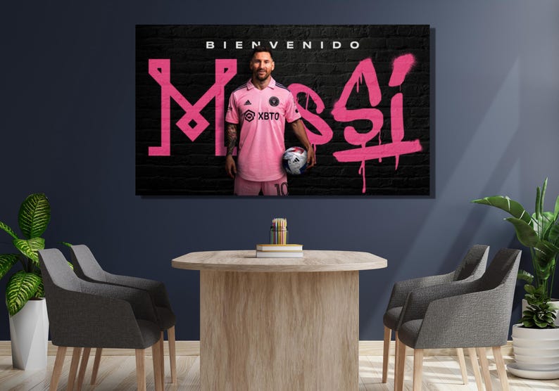 Lionel Messi Poster, Messi Wall Art, Messi, Barca Poster Print Poster ...