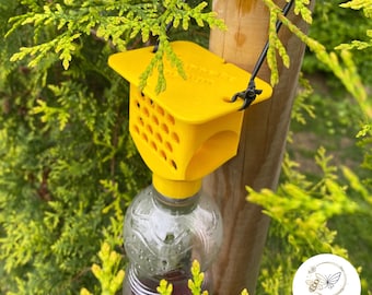 Asiatische Hornissenfalle für PET-Flaschen, Vespa Velutina Falle, bienenfreundliche, wiederverwendbare Hornissenfalle, Schädlingsbekämpfung im Garten, Schutz für Imker