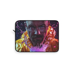 Walter White Purple Chemical Splash Laptop Sleeve