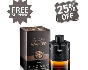 Azzaro The Most Wanted Parfum for Men 3.4 oz 100 ml – Intense Woody Spicy Fragrance