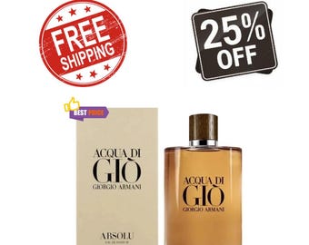 Acqua Di Gio Absolu by Giorgio Armani EDP Spray Men 6.7 oz 200 ml