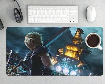 Cloud Strife Buster Sword Desk Mat – Final Fantasy VII Gaming Mousepad