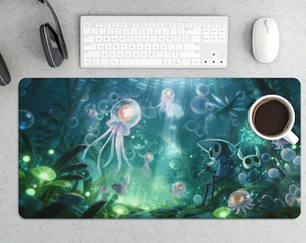 Hollow Knight Deepnest Mouse Pad | Bioluminescent Jungle Gaming Mat