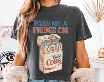 Comfort Colors® Pass Me A Fridge Cig Boxy Tee, Retro Diet Coke Graphic Tee