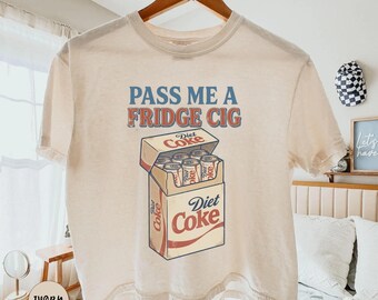 Comfort Colors® Pass Me A Fridge Cig Boxy Tee, Retro Diet Coke Graphic Tee