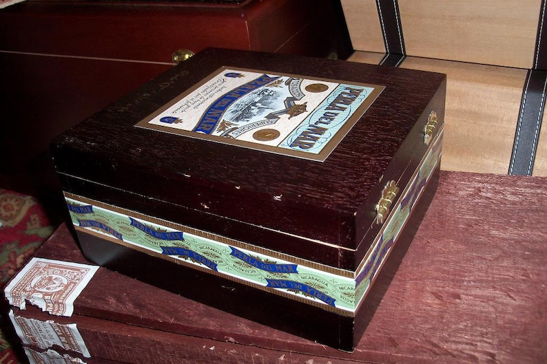 Cigar Box Lighthouse /& Ship Art Box Perla Del Mar Wooden Storage Treasure Chest A Dozen In Stock by IndustrialPlanet