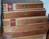 Cigar Box Padron Wooden Box Storage System Decoupage Treasure Chest Dozens In Stock by IndustrialPlanet