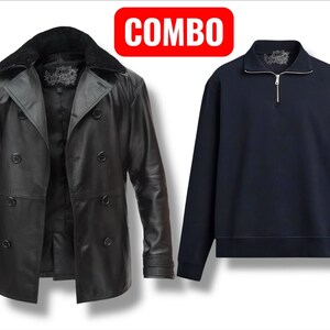 Leon S Kennedy Leather Jacket – Resident Evil RE9 Cosplay Combo:Jacket+Sweater