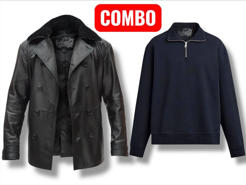 Leon S Kennedy Leather Jacket – Resident Evil RE9 Cosplay Combo:Jacket+Sweater