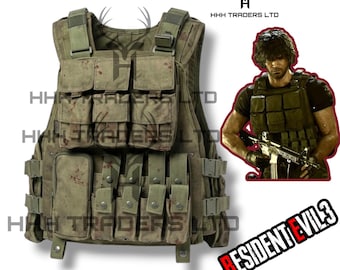 Kamizelka taktyczna Carlosa Oliveiry: Cosplay U.B.C.S. Mercenary Body Armor z gry Resident Evil 3 Remake