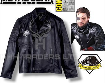 Kurtka skórzana Venom Snake – Metal Gear Solid V Diamond Dogs Cosplay Biker Gear