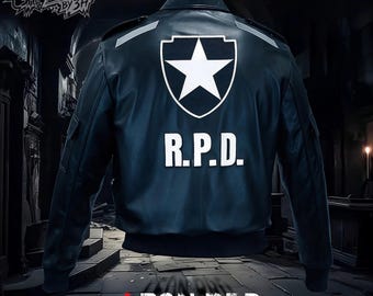 Kurtka Leona S. Kennedy'ego RPD – kurtka typu bomber z motywem Resident Evil Cosplay