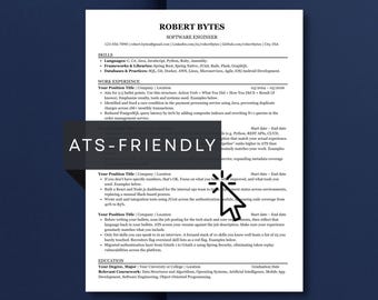ATS対応ソフトウェアエンジニア向け履歴書テンプレート｜編集可能な技術系履歴書（Word、Googleドキュメント、Canva対応）