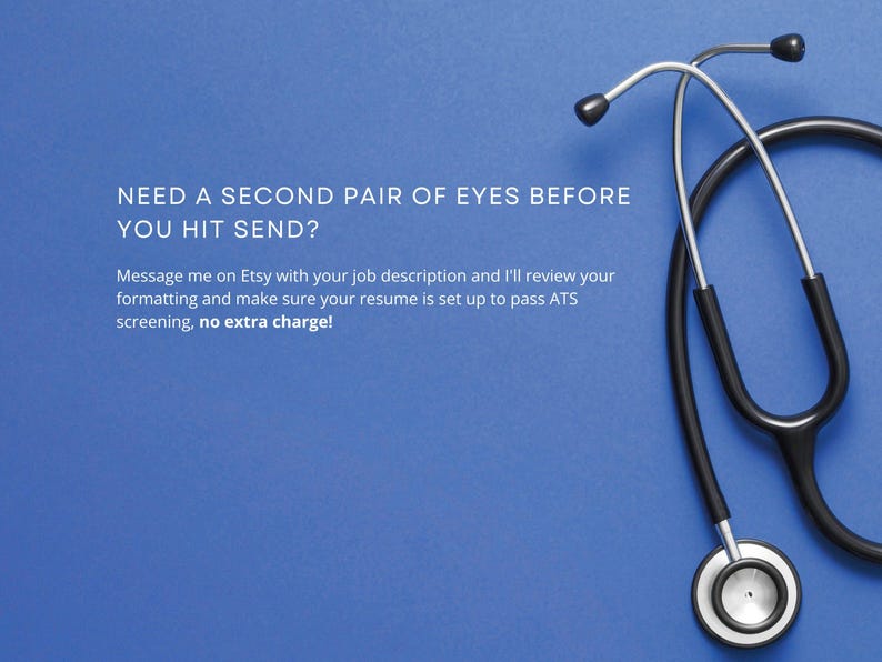 Free ATS review offer included with new graduate nurse resume template purchase from DiginewbieCo on Etsy. Message the seller with your job description for a complimentary formatting and ATS screening check before submitting your RN resume application.
