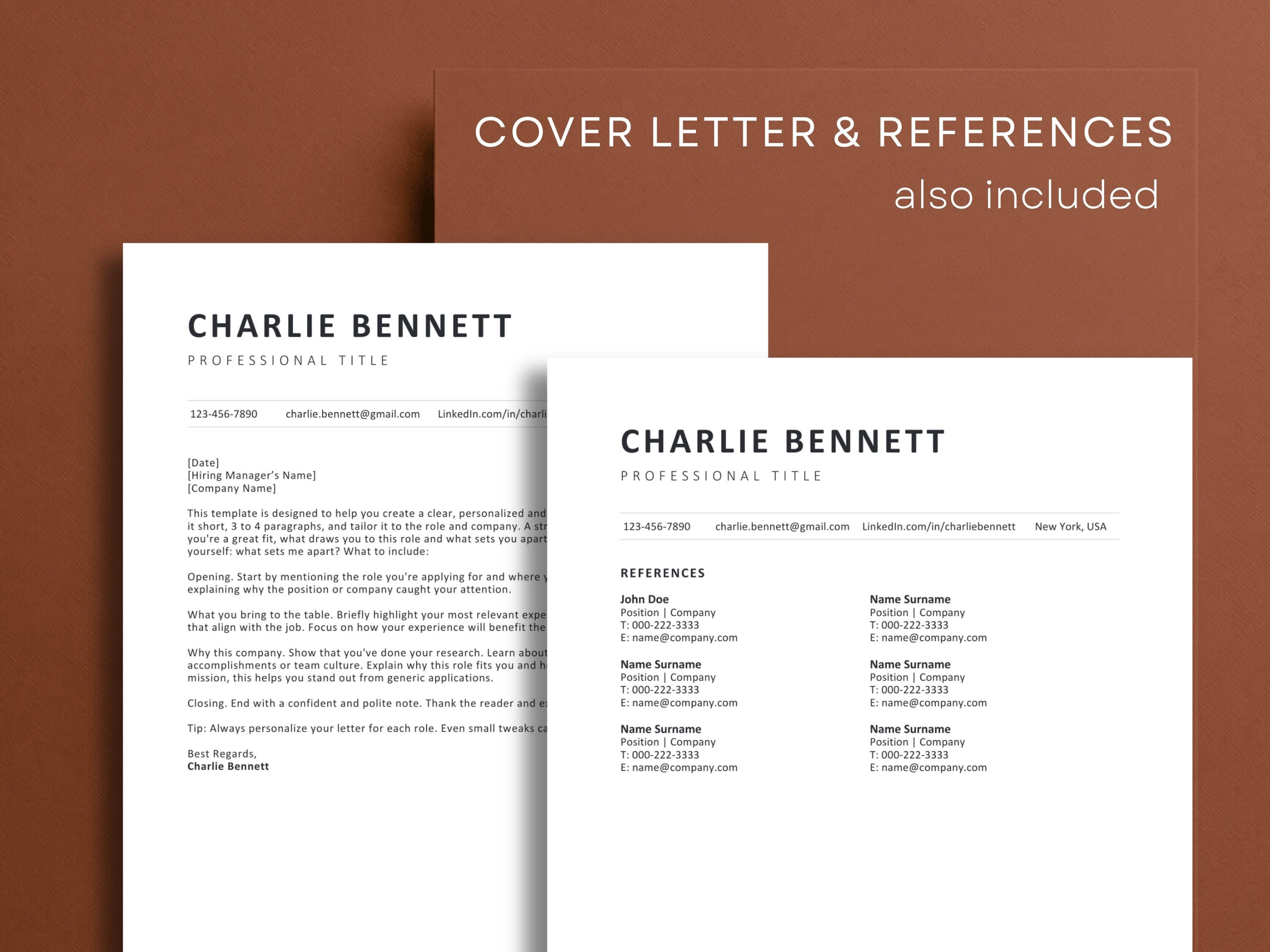 ATS Friendly Executive Resume Template | Google Docs Resume Builder | C ...