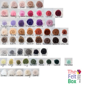 Gekaarde Maori-wol voor naaldvilten DHG-wol Single Shades Kies uit de lijst, 100 g