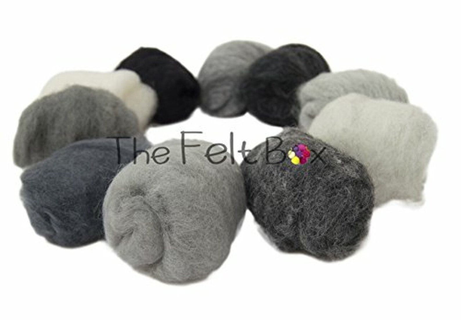 Carded Wool Batting for Needle Felting Shade Pack rolls Etsy