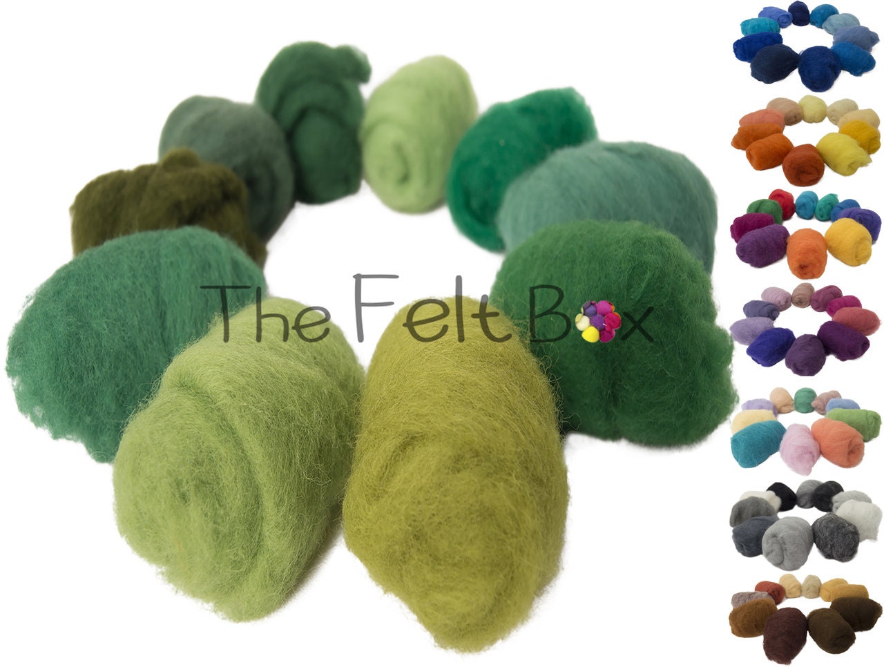 Natural Core Wool Carded Wool Roving / Needle Felting Core Wool - Sold per  1 oz.