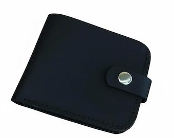 Cartera de cuero personalizada para hombre con monedero, plegable con grabado personalizado, regalo de aniversario para él, regalo de cumpleaños para esposo, delgada