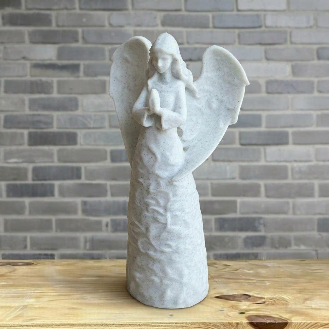 Praying Angel Statue Outdoor Angel Decor Stone Garden Angel Memorial ...