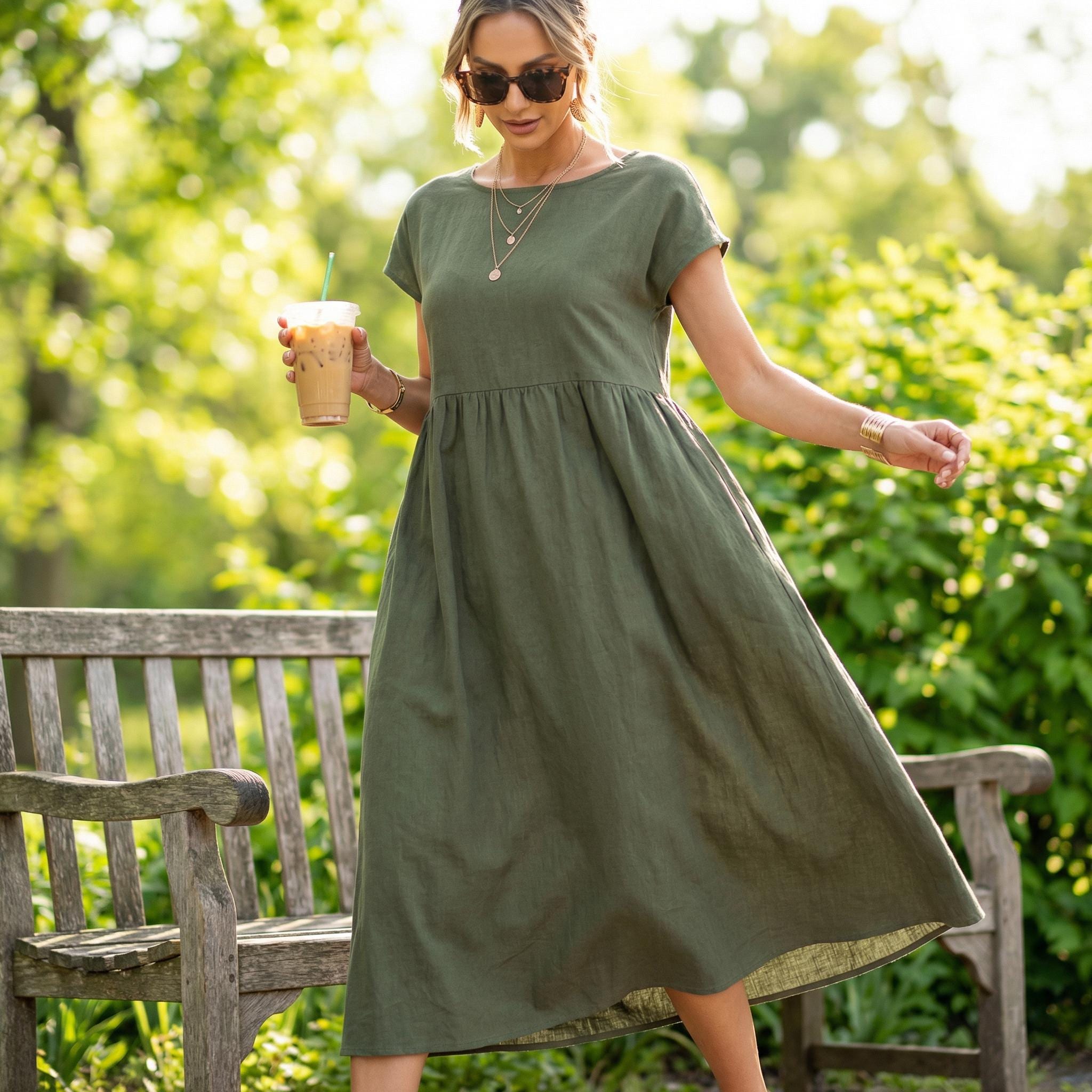 Casual Loose Fit Tshirt Dress - Etsy