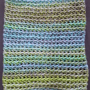 Crocheted Cozy Cowl green blue gray image 4