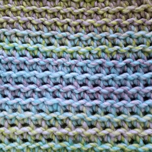 Crocheted Cozy Cowl green blue gray image 8