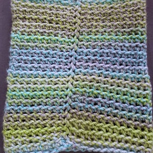 Crocheted Cozy Cowl green blue gray image 5