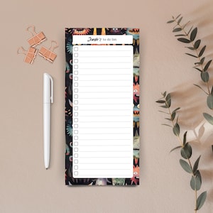 Personalised Bookish To Do List Pad, Daily Task Planner for Book Lover