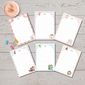 Bloco de notas personalizado com folhas destacáveis e tema de fadas encantador, tamanho A5