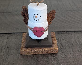 Vintage Midwest Smores Ornament Angel